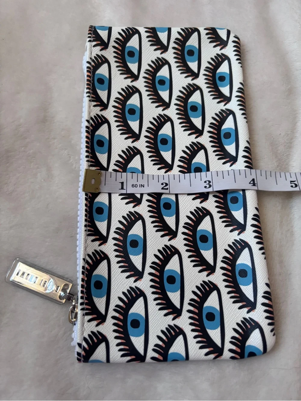 Bobbi Brown Evil Eye Print Cosmetic Bag Makeup Pouch NWOT Travel Beauty Bag